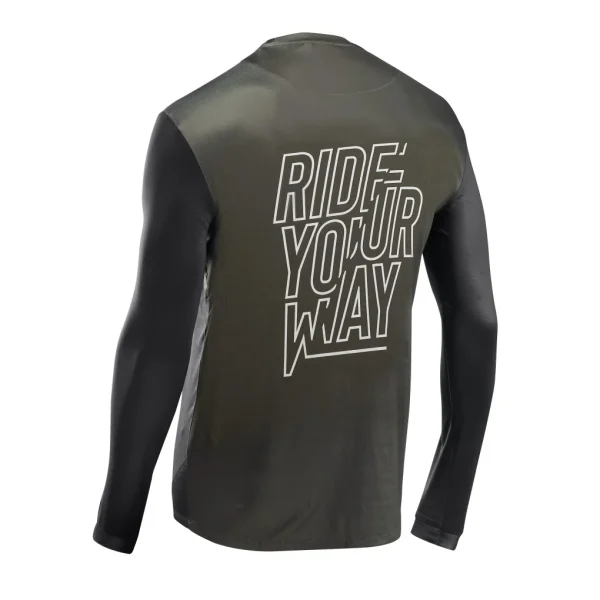 Maillot NORTHWAVE m/l SHARP Negro-Verde Forest