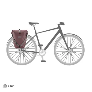 Alfoja Ortlieb Urban Back Roller 20 L. Individual Rosa ceniza