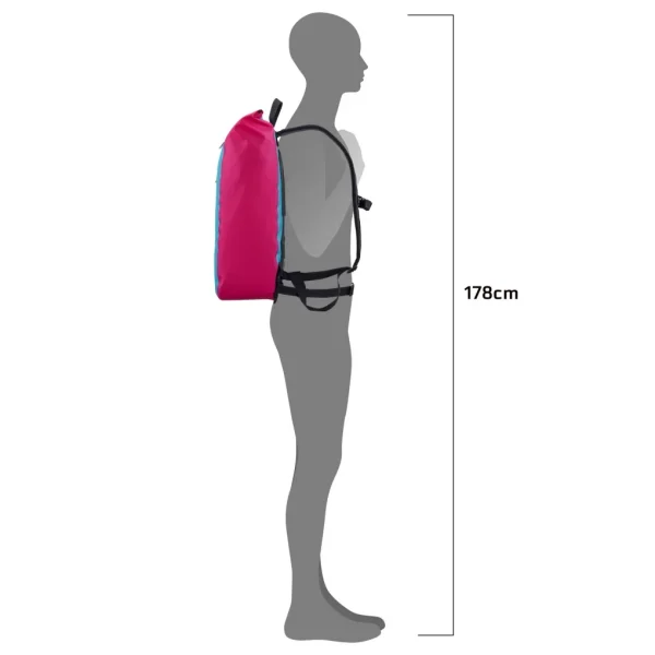 Mochila Urban Ortlieb VELOCITY LITE Cyber Mochila 23l. Azul-Rosa Fluo