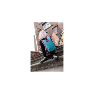 Mochila Urban Ortlieb VELOCITY LITE Cyber Mochila 23l. Azul-Rosa Fluo