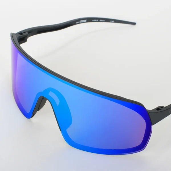 Gafas Deportivas Out Of Rams adapta Logo Negro Lente Azul MCI