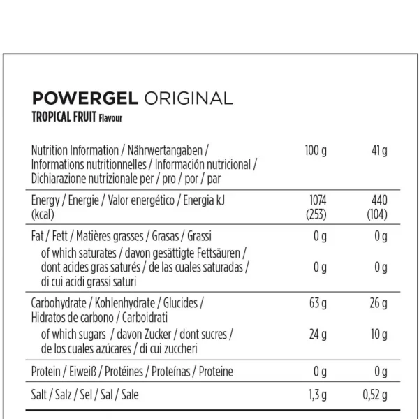 PowerBar PowerGel Tropical 24 unidades