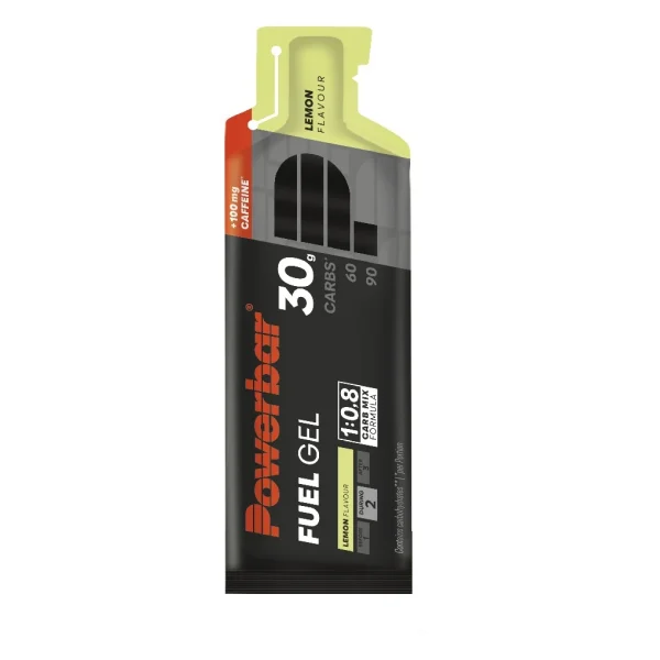 PowerBar Fuel Gel 30 Black Line Limón cafeína 12 unidades