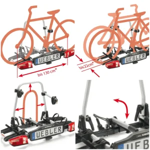Portabicicletas Uebler P32 S para 3 Bicicletas 60º