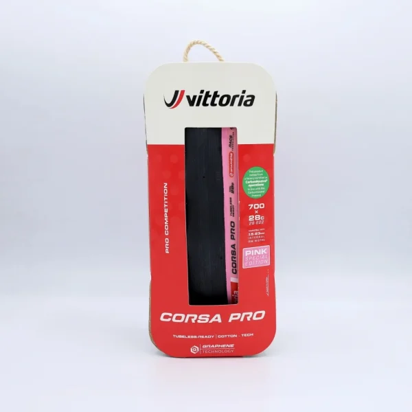 Cubierta Carretera Vittoria CORSA PRO LTD 700x28c Plegable TLR Rosa G2.0