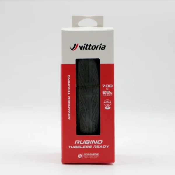 Cubierta Carretera Vittoria  Rubino V 700x32c TLR Plegable Hookless Negro G2.0
