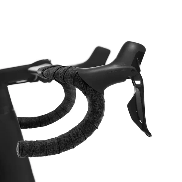 SUPACAZ CINTA MANILLAR SUEDE NEGRO + TAPÓN NEGRO