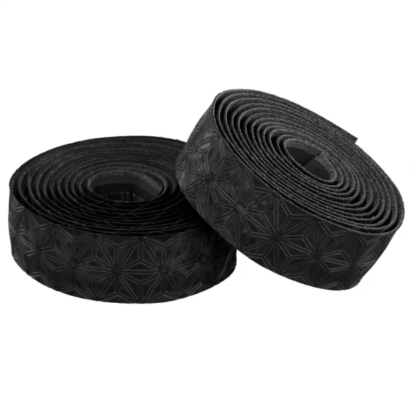 SUPACAZ CINTA MANILLAR SUEDE NEGRO + TAPÓN NEGRO